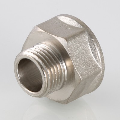 Переход 3/8" нр х 1/2" вн, лат., Valtec