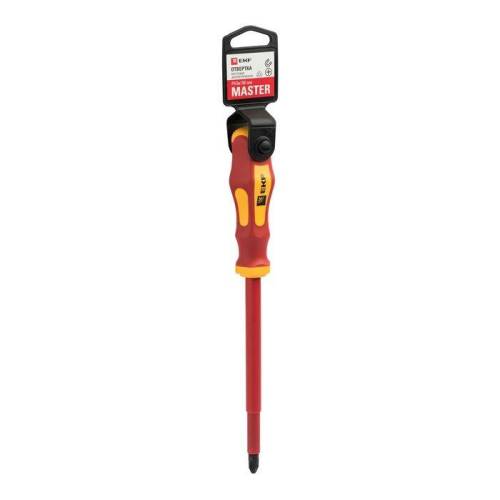 Отвёртка крестовая PH3х150мм Master 1000В Basic EKF ph-3-150-mas-in 