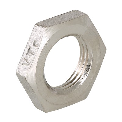 Контргайка  1/2" ник.,  лат., Valtec