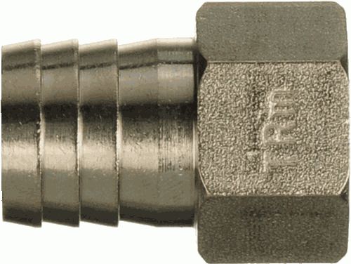 Переходник для резин. шланга  1/2" г - 20 мм,  ник.лат., TRm 06236