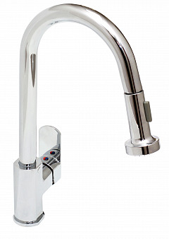 ARGO 3503/V SINK Смеситель для кухни с вытяжной лейкой, керамический картридж d-35 