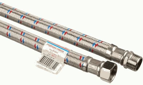 Подводка воды, ГИГАНТ, 3/4", 1,0 м, г - ш, нерж."TР-САНТЕХНИКА"