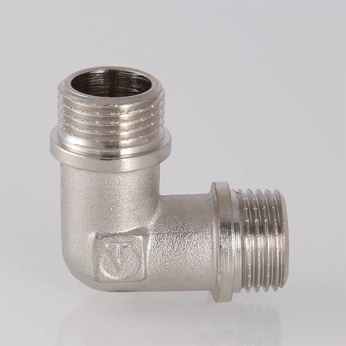 Уголок   1/2",  ш-ш.,  ник., лат., с ограничителем Valtec