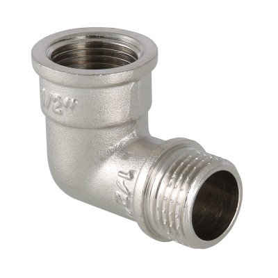 Уголок   1/2",  г-ш.,  ник., лат., Valtec