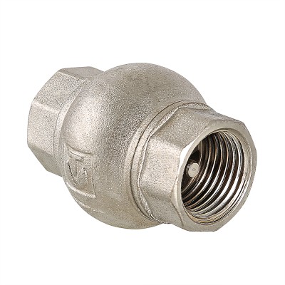 Обратный клапан 3/4" с латунным золотником, латунь Valtec