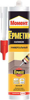 Момент Силикон Универсальный герметик силиконовый (85 мл) белый