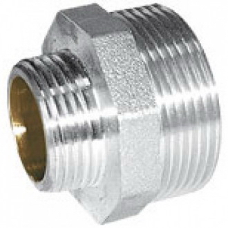 Бочонок перех. 1/2" х 3/8"  ник.  лат., GF