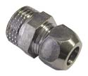 Зажим цанговый 1/2" ш - ц, ник., лат., GF, Valtec