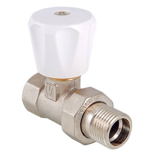 Клапан прямой 1/2 ручной для радиатора VALTEC (компактный)