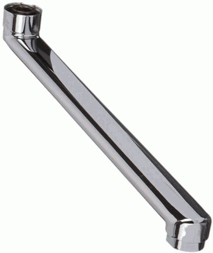 Излив плоский для ванны, L-образный, 30 см, MELODIA MKP20717P, Terma 20717
