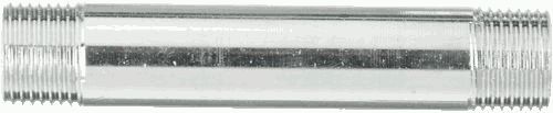 Бочонок удлин.  1/2"  75 (100) мм латунь никель TRm 06174