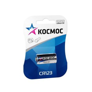 Элемент питания литиевый CR CR123 1хBL (уп.1шт) Космос KOCCR1231BL