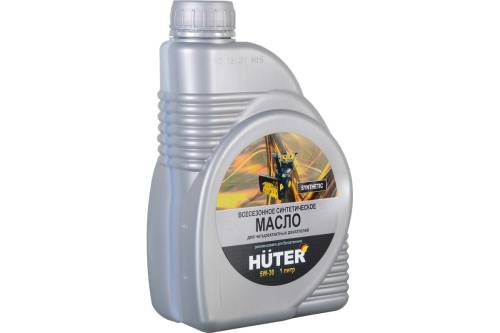Масло моторное 5W-30 синтетическое для четырёхтактных двигателей, для техники Huter, 1л.