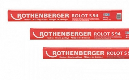 Припой ROLOT Rothenberger S94 твердый медный, 2x2x500мм, 1 кг. 