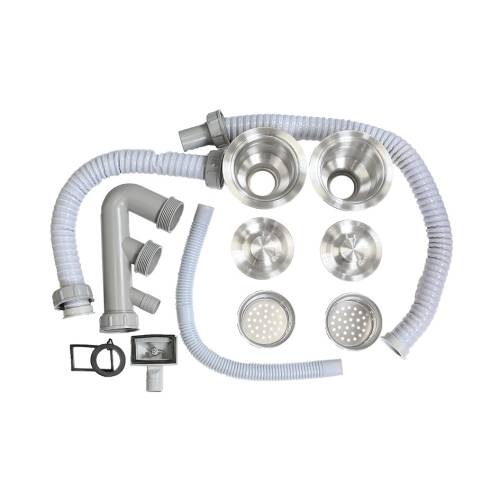 Сифон для мойки двойной ProfLine AISI 304 Ø3 1/2 