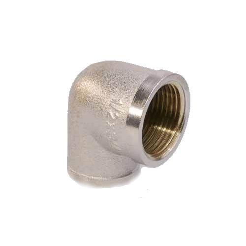 Уголок  3/4" х 1/2" г-г, латунь, никель с фаской, "U-TEC"