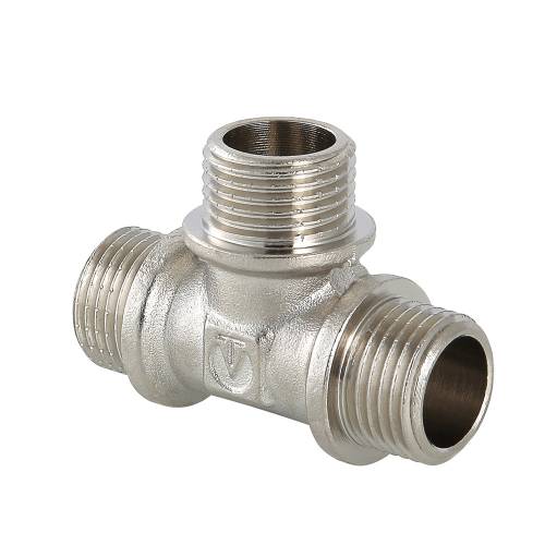 Тройник  1/2", ш-ш-ш.,  ник., лат., Valtec