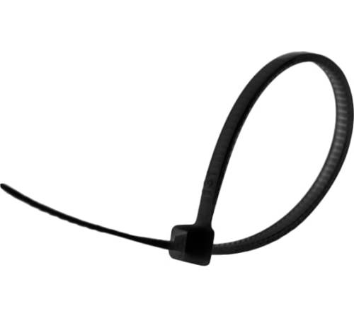 Стяжки кабельные нейлоновые 4x300 черные (100шт.) vertextools СНЧ-4-300
