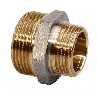 Бочонок перех. 1/2" х 3/8"  ник.  лат., 