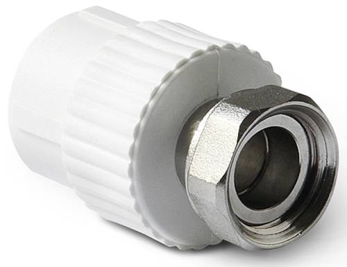 Муфта комб.  с накидной гайкой  25*3/4", ПП КРОСС, РТП