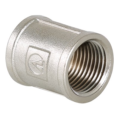 Муфта  1/2",  ник., лат., Valtec
