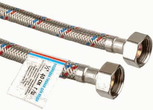 Подводка воды,1/2", 0.4 м, г-г, "ТР-Сантехника"