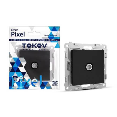 Коннектор TV СП Pixel механизм карбон TOKOV ELECTRIC TKE-PX- A1C-C14