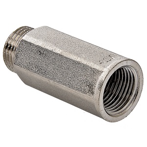 Удлинительная гайка 1/2" 25 мм, никель латунь Valtec