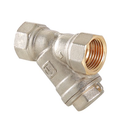 Фильтр  косой,  (с ушком)  1/2"  г - г, лат. (ник.) Valtec (ЖЦ)