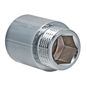 Удлинительная гайка 1/2" 30 мм, никель хром латунь TRm 06185