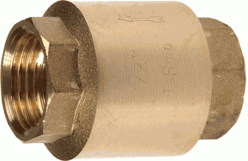 Обратный клапан 1 1/4" с пластиковым золотником, латунь (33944)