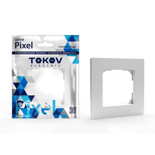 Рамка 1-м Pixel белый TOKOV ELECTRIC TKE-PX-RM1-C01