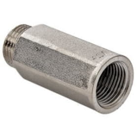 Удлинительная гайка 1/2" 20 мм, никель латунь Valtec 
