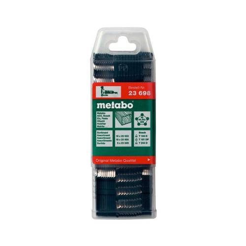 Набор пилок для эл.лобзика по дереву Metabo 25шт.(10x T144D, 10x T101D, 5x T244D)