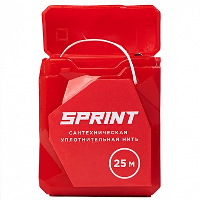 Нить для герметизации резьбы Sprint 25м бокс, блистер