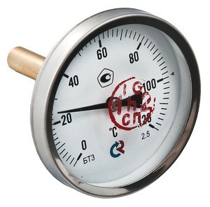 Термометр БТ-31-211 Ду63 с задн. подкл., 1/2", 0-160* (ЖЦ)