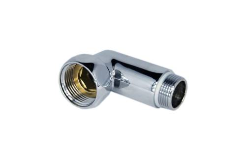 Соединение угловое 3/4" x 1/2" г - ш. с накидной гайкой для П/суш (пара), латунь хром. (ЖЦ)